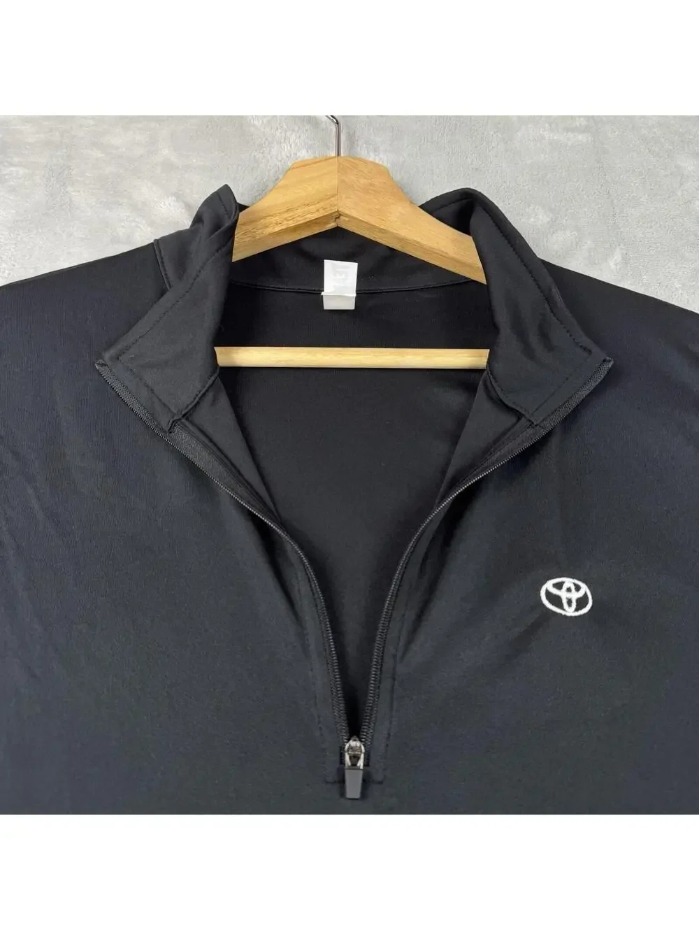 Toyota Team 365 Quarter Zip Pullover Black Size M Auto Car Performance Stretch - Picture 7 of 8